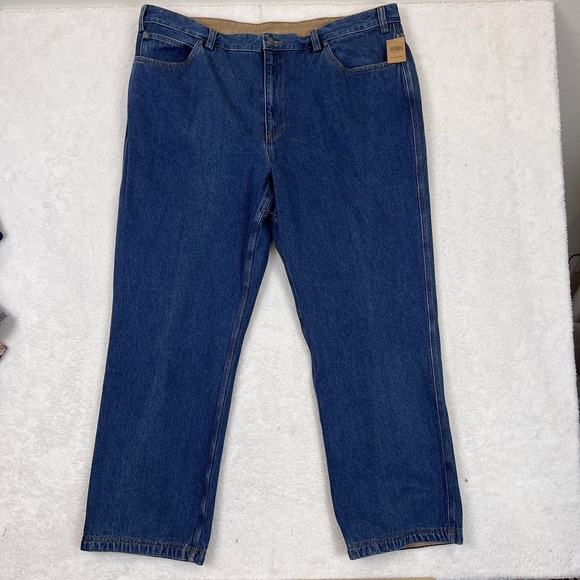 NWT NEW Duluth Trading Co Ballroom Jeans Mens Size 46x32 Blue Denim Straight Leg - Picture 1 of 7